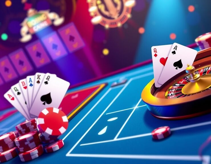 jek toto Bandar Poker table interface showing hand rankings and real-time betting